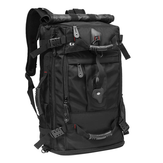Dollcini,Utazási hátizsák, kézi hátizsák, strapabíró átalakítható táska, 15,6 hüvelykes laptoptáskához, túrázáshoz, utazáshoz, üzleti, fekete