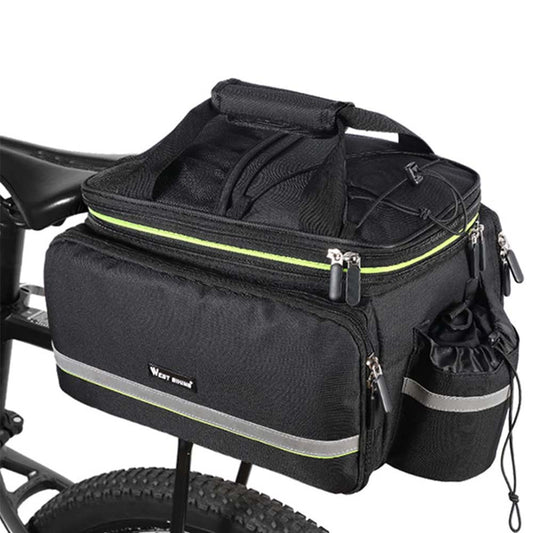 Dollcini, kerékpártáska, kerékpár utazótáska csomagtartó, hátsó ülés, vízálló, 431041, Matt fekete, 35 literes
