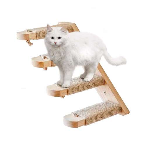 Dollcini, Fali macska mászókeret lépcső, falra szerelhető macska tevékenység keret, Macskafali lépcső, 211555