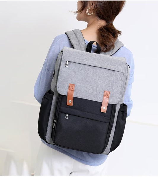 Dollcini, Baby Backpack, Multifunctional backpack, 008904, Black/Grey