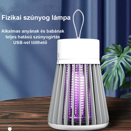 Szúnyogcsapda beltéri - Szúnyogölő - Szúnyogzáró USB UV-energiával működő szúnyogfogó beltéri, Mosquito Insect Killer Lamp, Szúnyogirtó Lámpa, Fehér