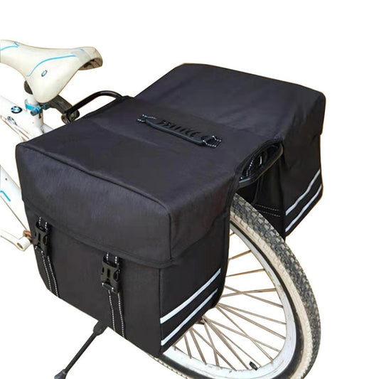Dollcini, geantă dublă pentru bicicletă, geantă pentru ciclism, geantă de turism pentru bicicletă pentru portbagaj, bancheta din spate, impermeabilă